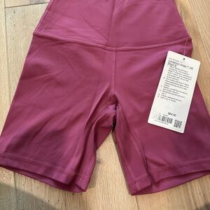lululemon athletica Align High-Rise Bike Shorts - washed mauve
